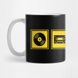 Music Player Formats Yellow Mug